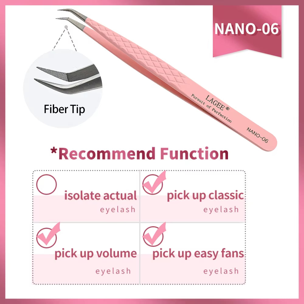 Fiber Tip Eyelash Tweezer
