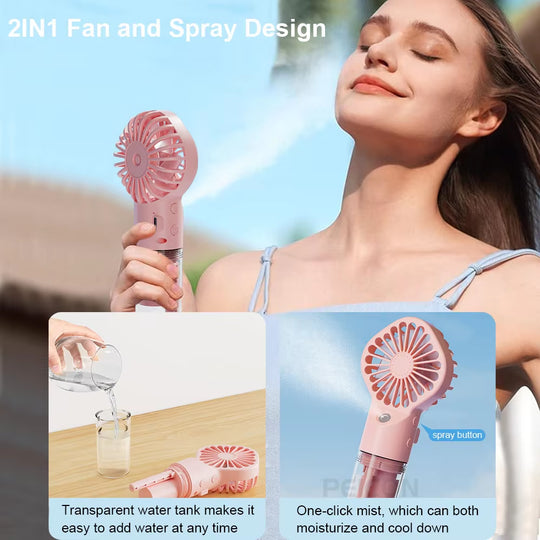 Rechargeable Humidifier Mist Fan