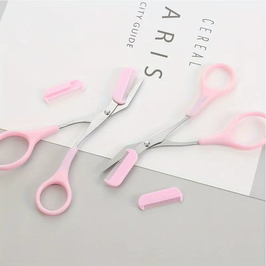 Eyebrow Trimming Scissors with Comb
