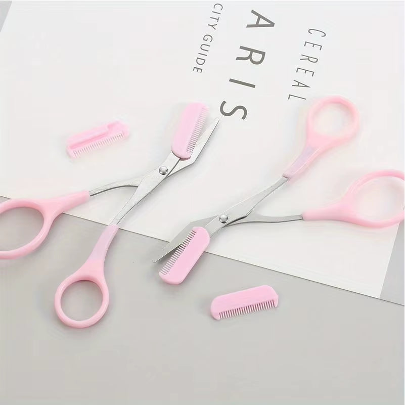 Eyebrow Trimming Scissors with Comb