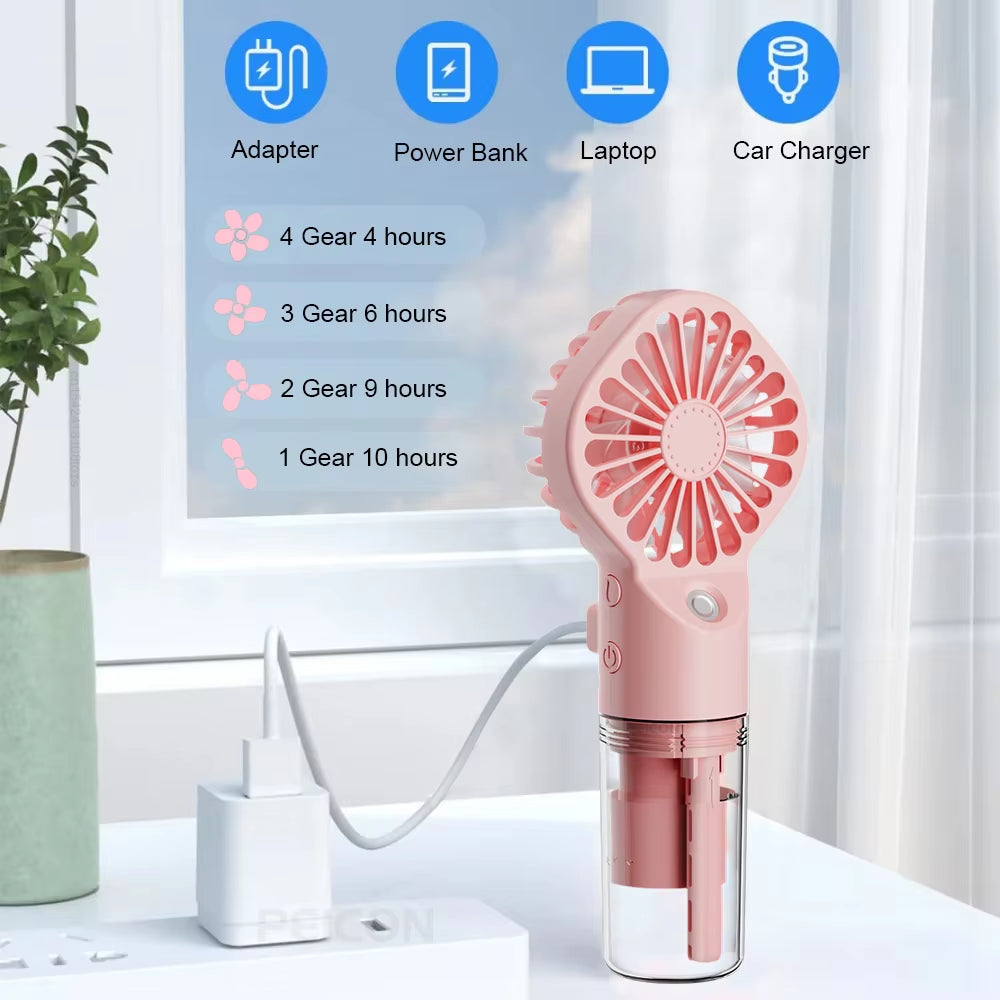 Rechargeable Humidifier Mist Fan