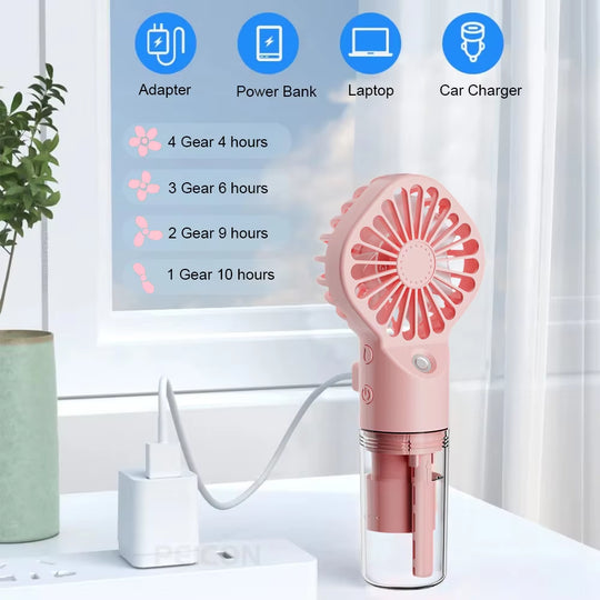 Rechargeable Humidifier Mist Fan