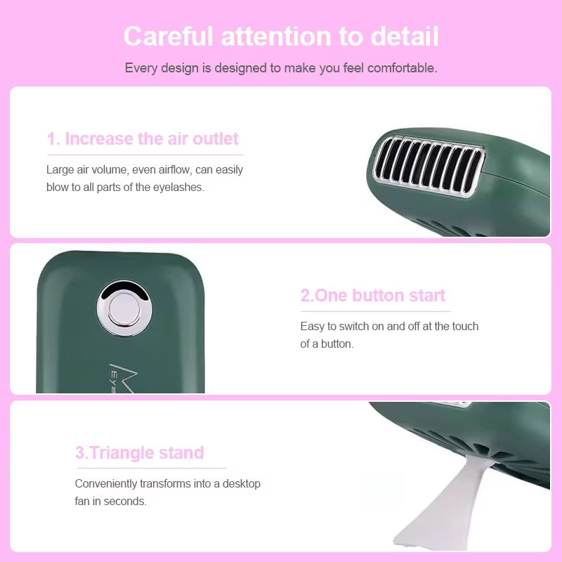 Portable Eyelash Fan Dryer