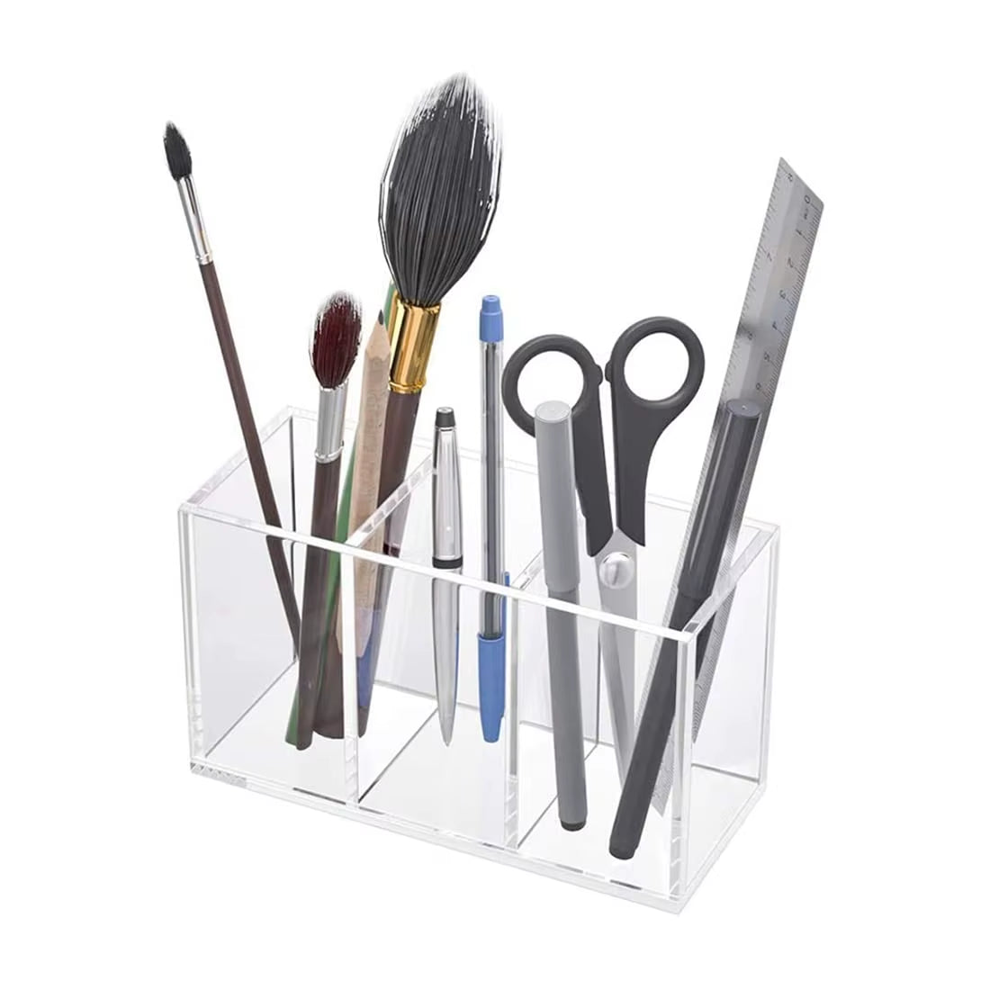 Transparent Makeup Brush Organizer