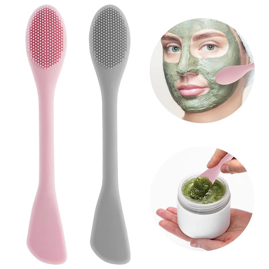 Double-Headed Silicone Facial Brush