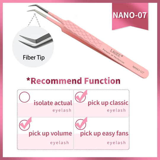 Fiber Tip Eyelash Tweezer