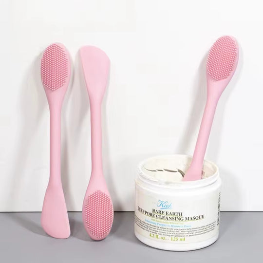 Double-Headed Silicone Facial Brush