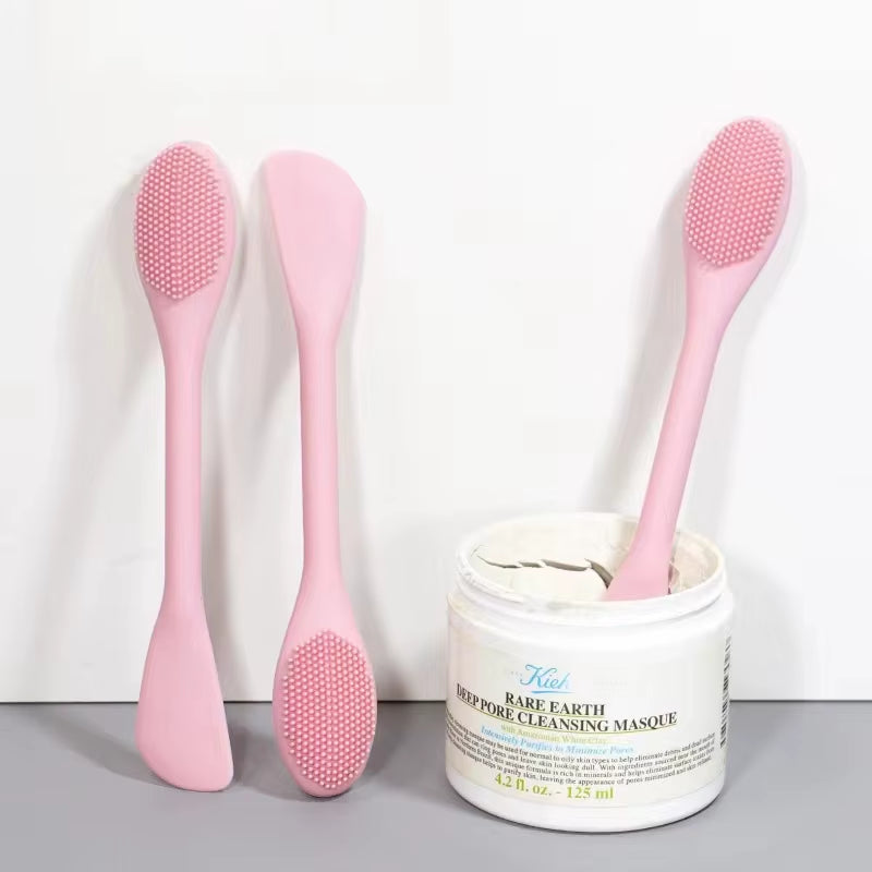 Double-Headed Silicone Facial Brush