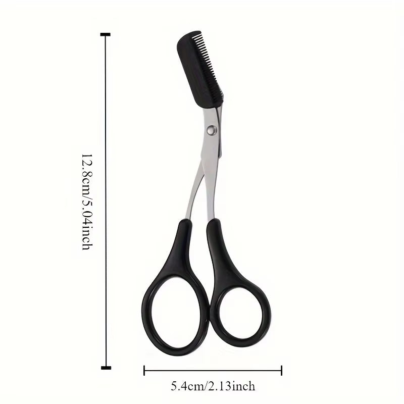 Eyebrow Trimming Scissors with Comb