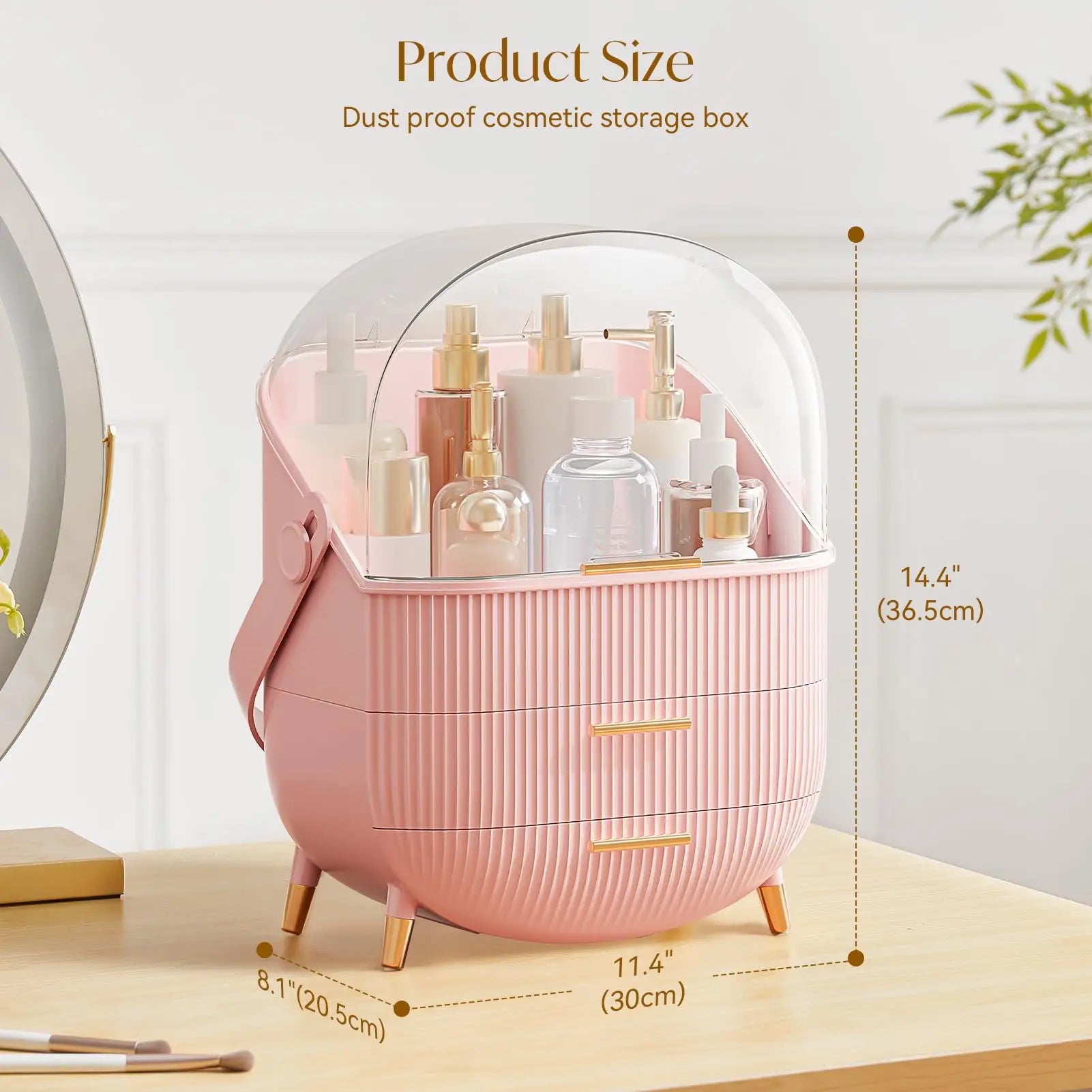 Makeup Storage Organizer with Lid