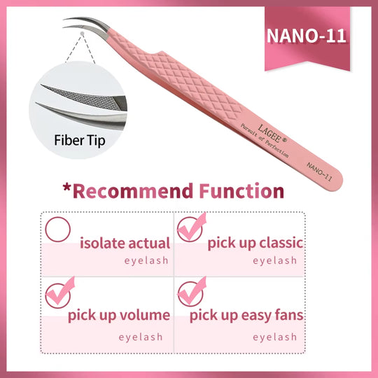 Fiber Tip Eyelash Tweezer