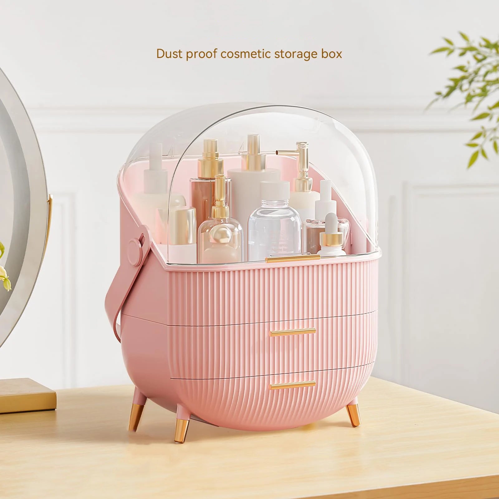 Makeup Storage Organizer with Lid