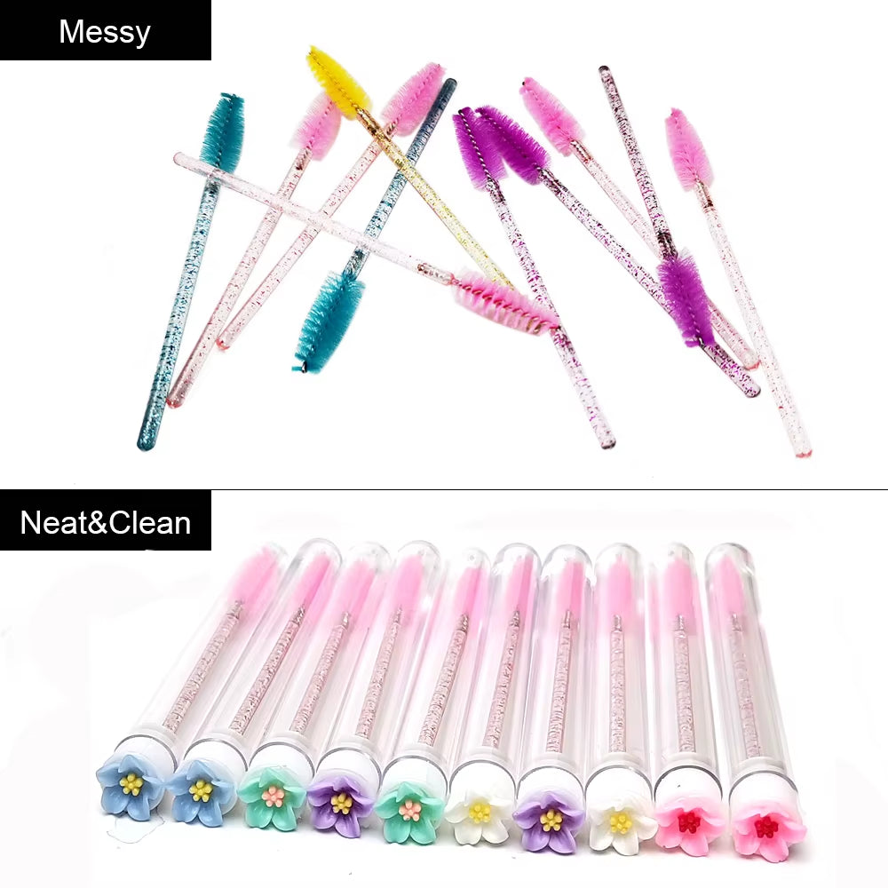 Reusable Mascara Wand Brush Set