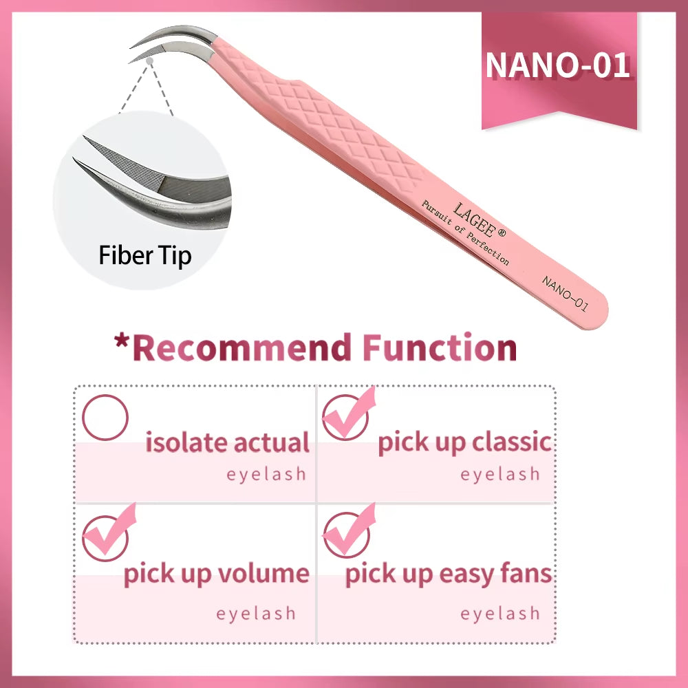 Fiber Tip Eyelash Tweezer