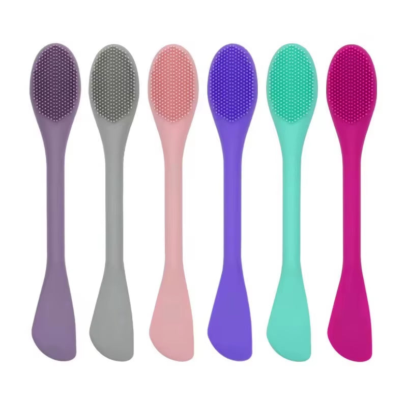 Double-Headed Silicone Facial Brush