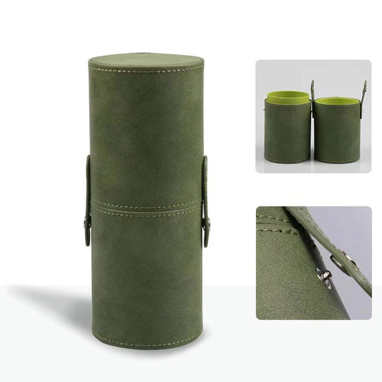 PU Leather Makeup Brush Bucket