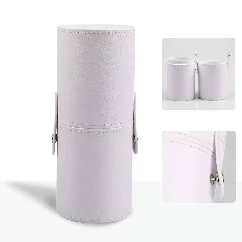 PU Leather Makeup Brush Bucket
