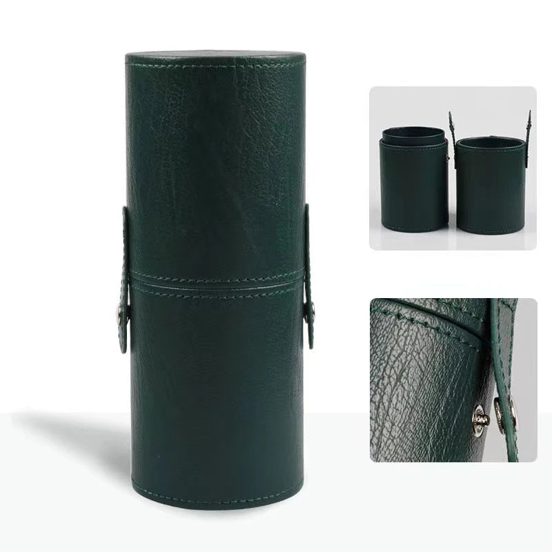 PU Leather Makeup Brush Bucket