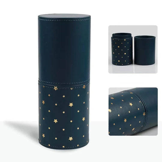 PU Leather Makeup Brush Bucket