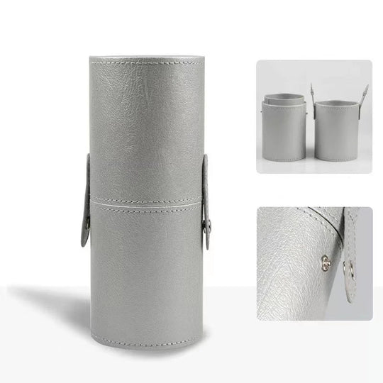 PU Leather Makeup Brush Bucket