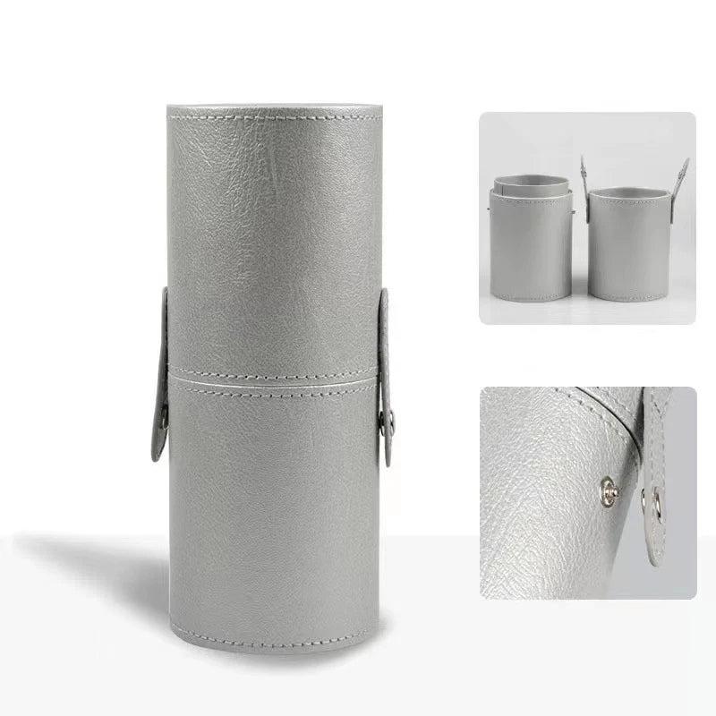 PU Leather Makeup Brush Bucket