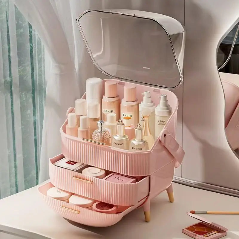 Makeup Storage Organizer with Lid