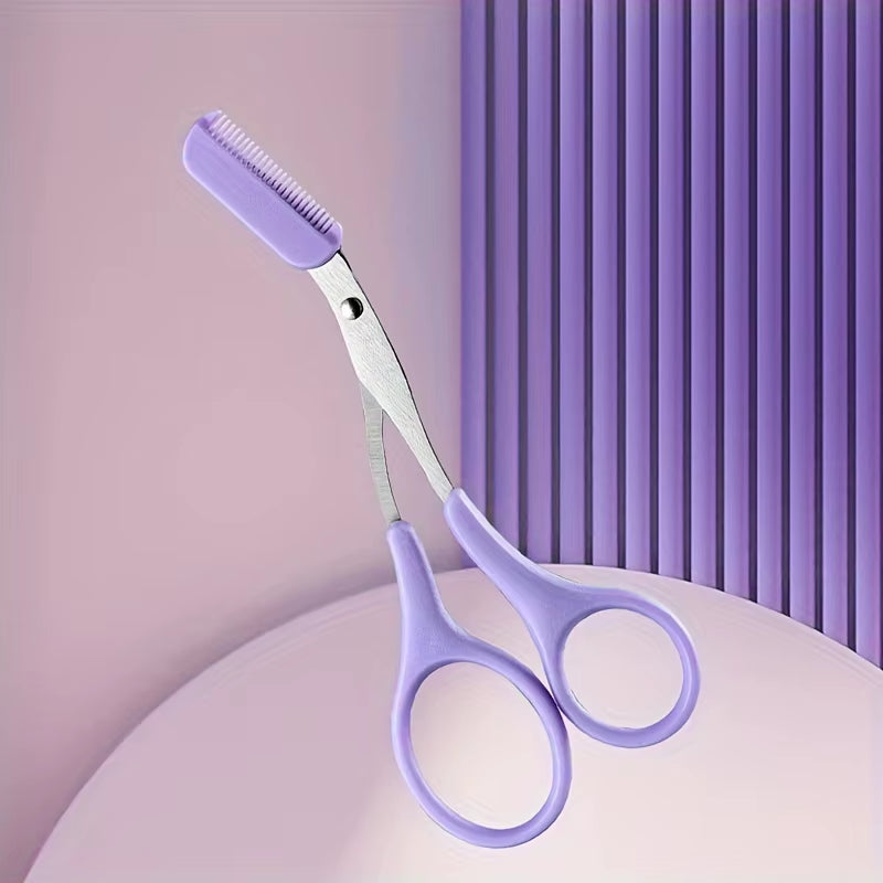 Eyebrow Trimming Scissors with Comb