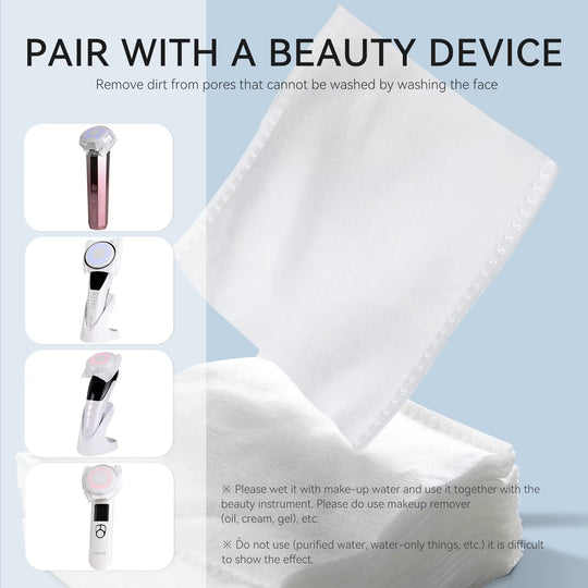 ANLAN 150Pcs Extra Thick Facial Cotton Pad 75*75Mm Disposable Double-Side 3 Layer Soft Makeup Remover Pads