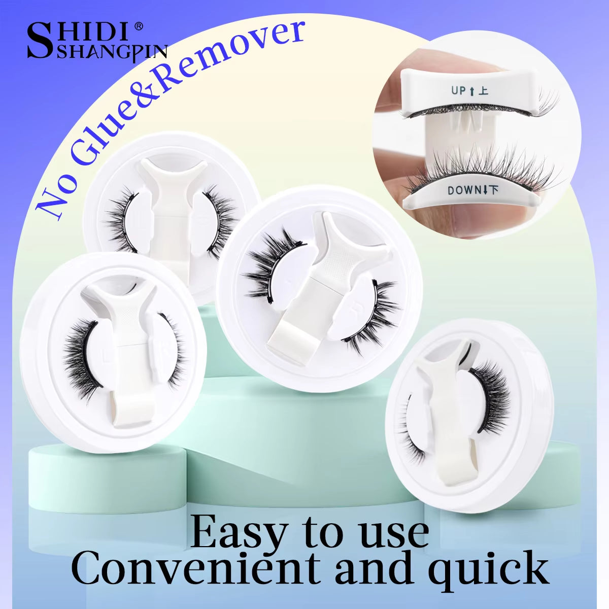 Reusable Magnetic False Eyelashes Tweezer Set Natural Mink Lash No Glue Needed Lashes Magnetic Lashes Makeup Tool