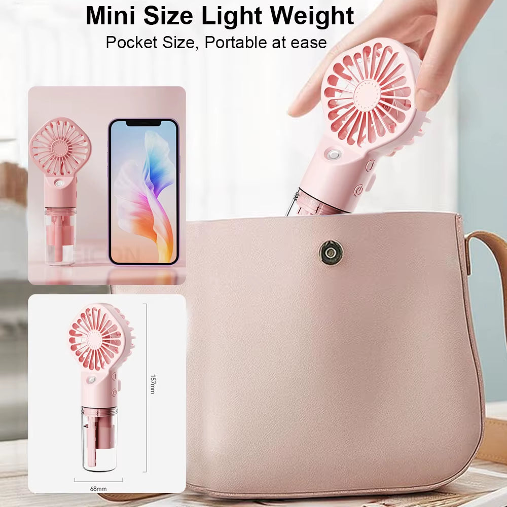 Rechargeable Humidifier Mist Fan