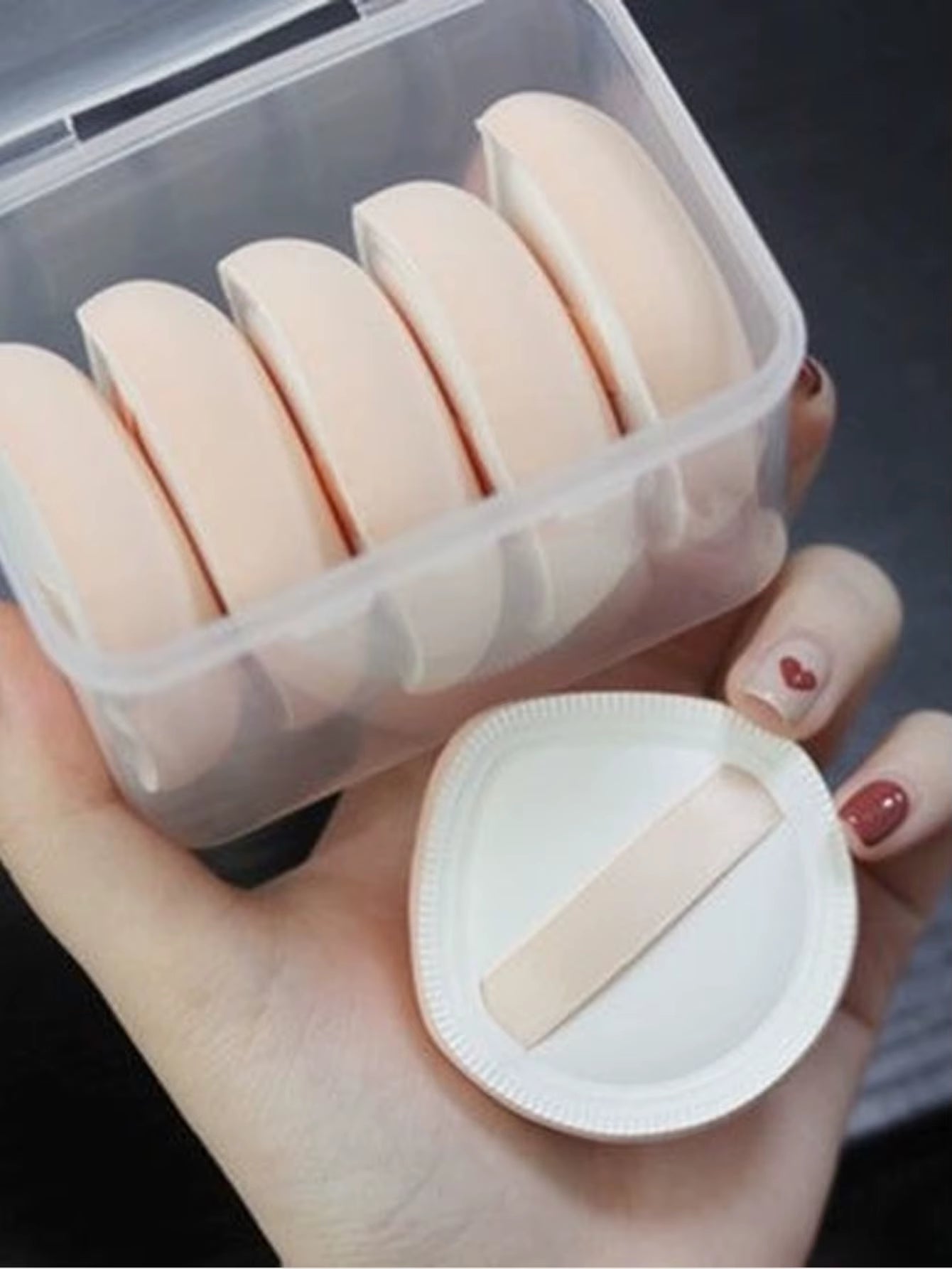 Reusable Triangle Powder Puff Set